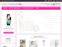 Tablet Screenshot of happy-grossesse-box.com
